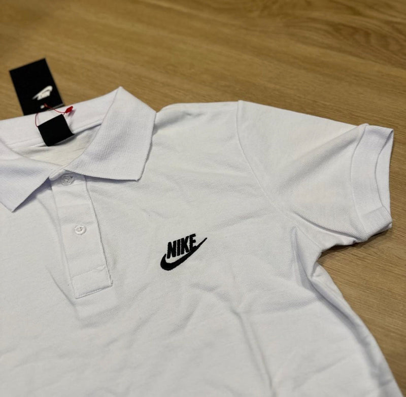 Camisa Gola Polo Nike Branca Algodão